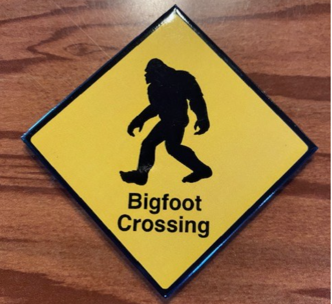 BIGFOOT CROSSING MAGNET