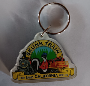 MR. SKUNK W/ TRAIN KEYCHAIN