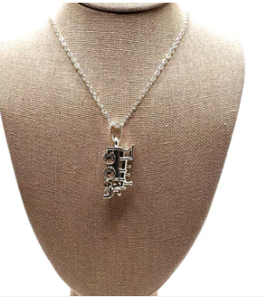 Train Pendant Drop Necklace