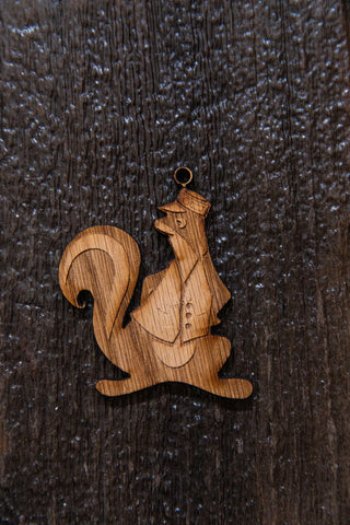 Mr. Skunk Silhouette Wooden Magnet