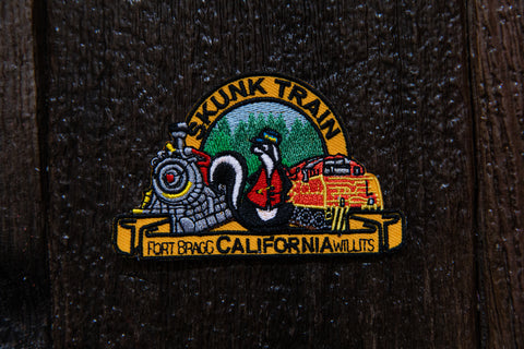 #15 Skunk Train 3.5" X 2.25" Patch
