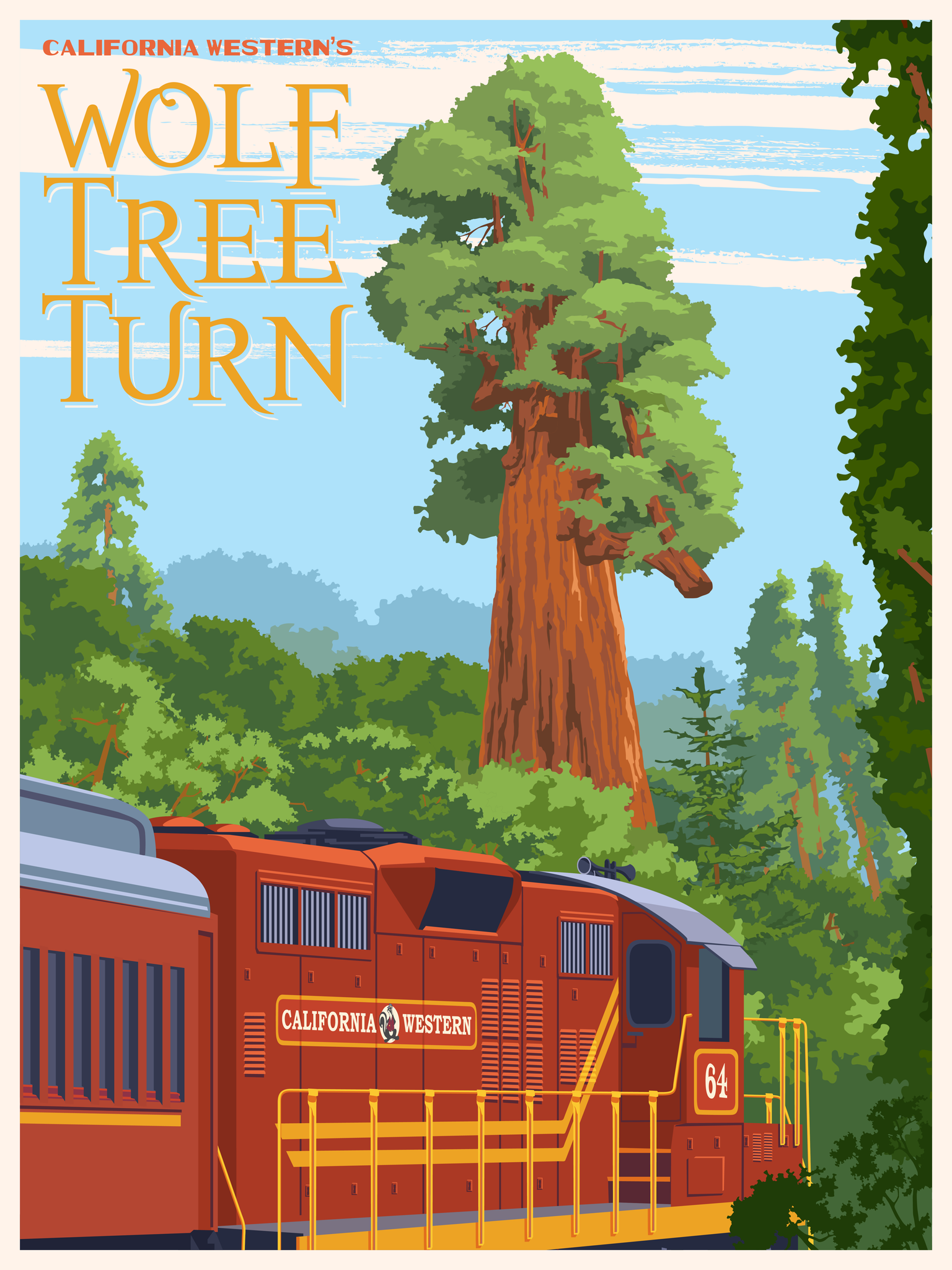 Wolf Tree Turn Poster